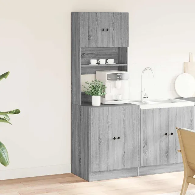 Armoire de cuisine sonoma gris 60x50x180 cm bois d’ingénierie