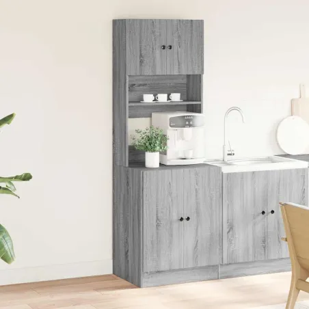 Armoire de cuisine sonoma gris 60x50x180 cm bois d’ingénierie