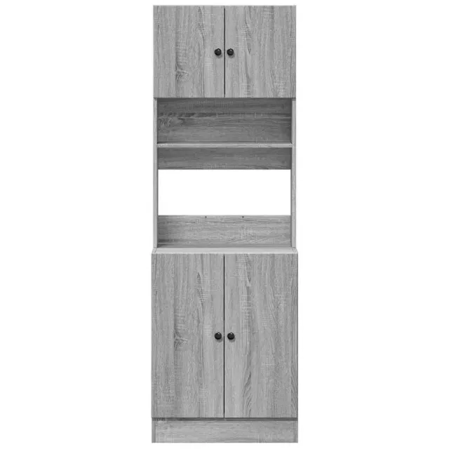 Armoire de cuisine sonoma gris 60x50x180 cm bois d’ingénierie