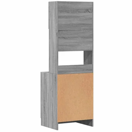 Armoire de cuisine sonoma gris 60x50x180 cm bois d’ingénierie