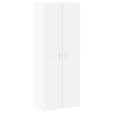Armoire de classement blanc 60x32x153 cm bois d'ingénierie 2