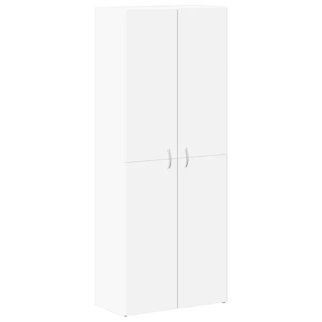 Armoire de classement blanc 60x32x153 cm bois d'ingénierie