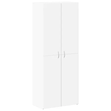 Armoire de classement blanc 60x32x153 cm bois d'ingénierie