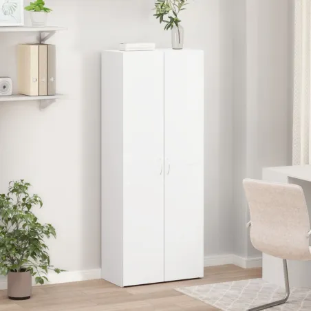 Armoire de classement blanc 60x32x153 cm bois d'ingénierie