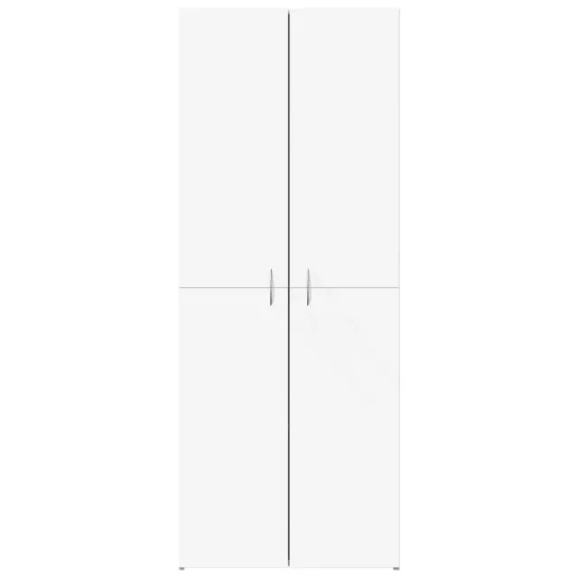 Armoire de classement blanc 60x32x153 cm bois d'ingénierie
