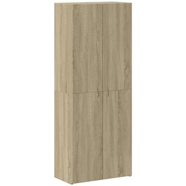 Armoire de classement chêne sonoma 60x32x153 cm bois ingénierie