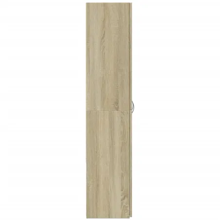 Armoire de classement chêne sonoma 60x32x153 cm bois ingénierie