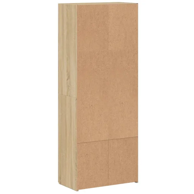 Armoire de classement chêne sonoma 60x32x153 cm bois ingénierie