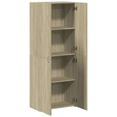 Armoire de classement chêne sonoma 60x32x153 cm bois ingénierie