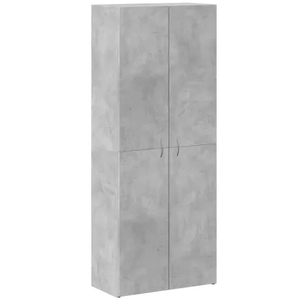 Armoire de classement gris béton 60x32x153 cm bois d'ingénierie 2