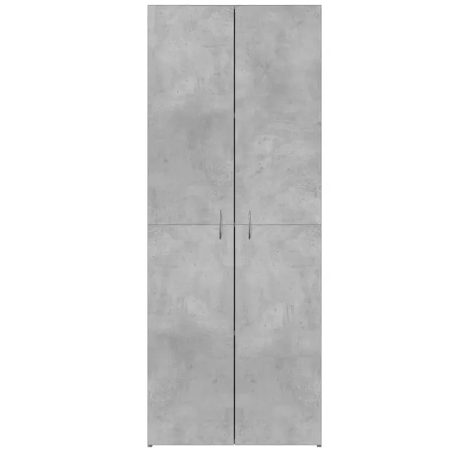 Armoire de classement gris béton 60x32x153 cm bois d'ingénierie