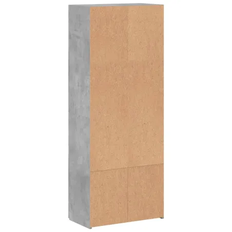 Armoire de classement gris béton 60x32x153 cm bois d'ingénierie