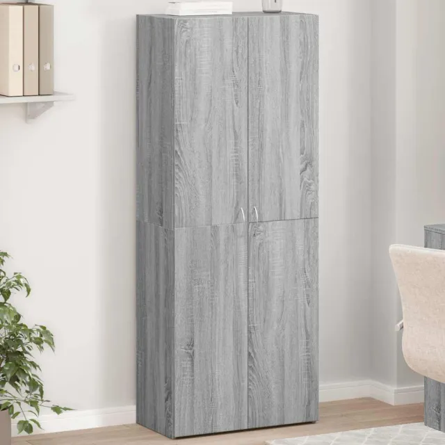 Armoire de classement sonoma gris 60x32x153cm bois d'ingénierie