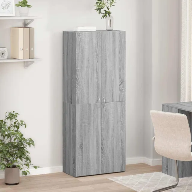 Armoire de classement sonoma gris 60x32x153cm bois d'ingénierie