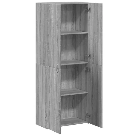 Armoire de classement sonoma gris 60x32x153cm bois d'ingénierie