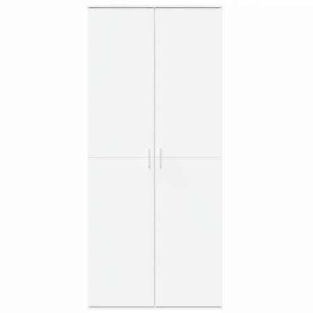 Buffet haut blanc 80x35x180 cm bois d'ingénierie