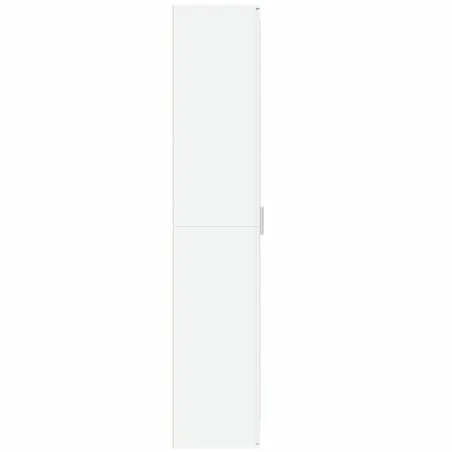 Buffet haut blanc 80x35x180 cm bois d'ingénierie