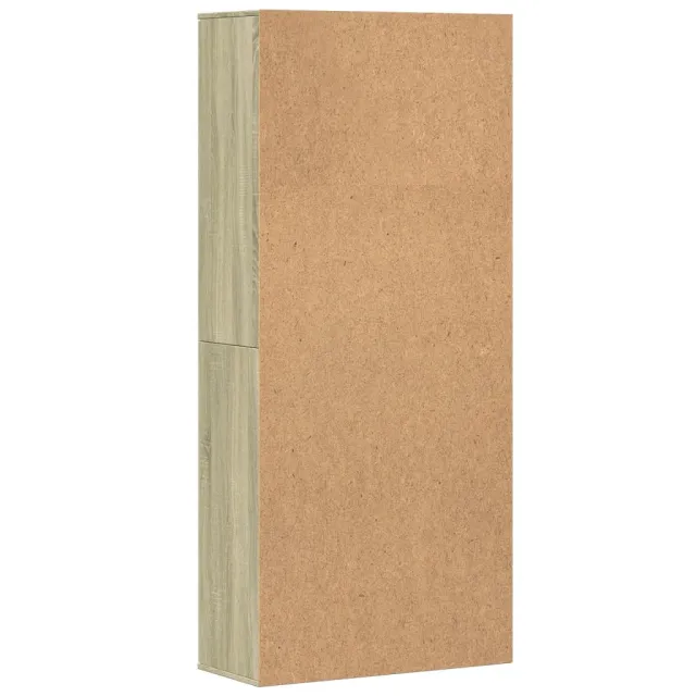 Buffet haut chêne sonoma 80x35x180 cm bois d'ingénierie