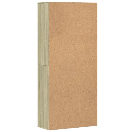 Buffet haut chêne sonoma 80x35x180 cm bois d'ingénierie