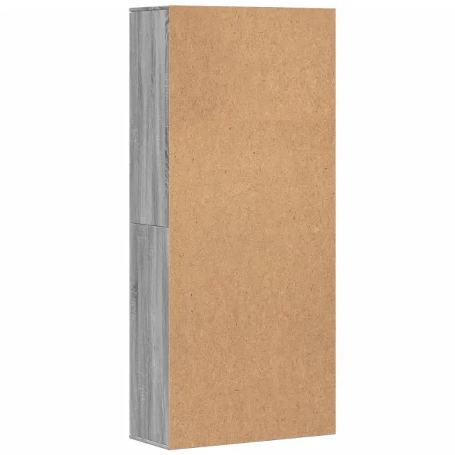 Buffet haut sonoma gris 80x35x180 cm bois d'ingénierie