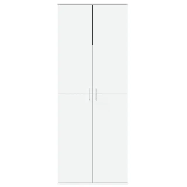 Buffet haut blanc 70x35x180 cm bois d'ingénierie