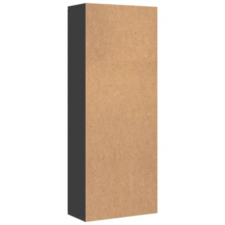 Buffet haut noir 70x35x180 cm bois d'ingénierie