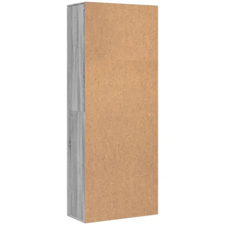 Buffet haut sonoma gris 70x35x180 cm bois d'ingénierie