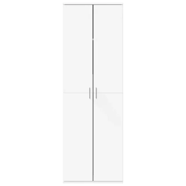 Buffet haut blanc 60x35x180 cm bois d’ingénierie