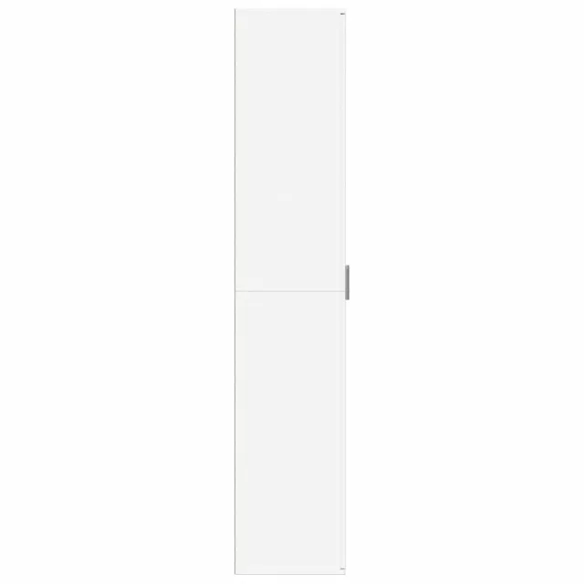 Buffet haut blanc 60x35x180 cm bois d’ingénierie