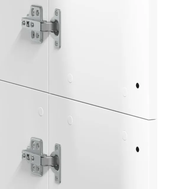 Buffet haut blanc 60x35x180 cm bois d’ingénierie