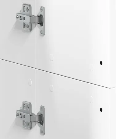 Buffet haut blanc 60x35x180 cm bois d’ingénierie