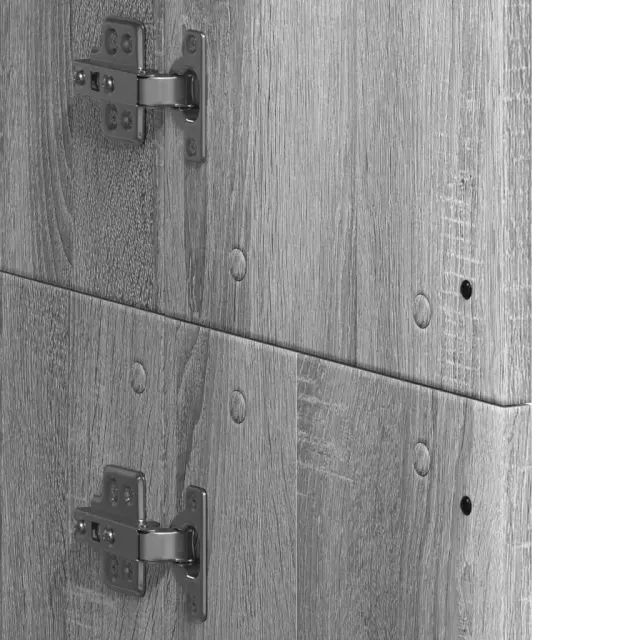 Buffet haut sonoma gris 60x35x180 cm bois d'ingénierie