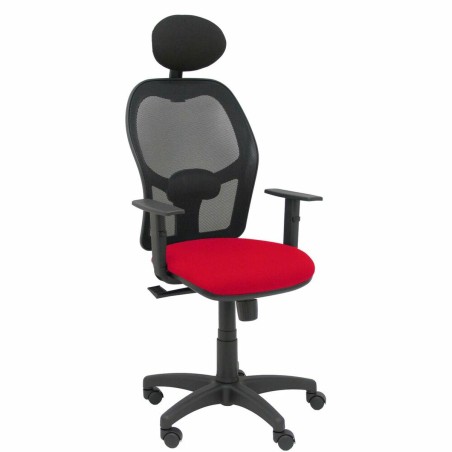 Bureaustoel met hoofdsteun Alocén Piqueras y Crespo B10CRNC Rood