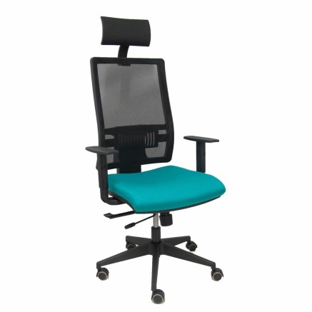 Bureaustoel met hoofdsteun Piqueras y Crespo B10CRPC Turkoois Turquois