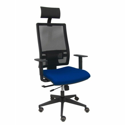 Bureaustoel met hoofdsteun Piqueras y Crespo B10CRPC Marineblauw