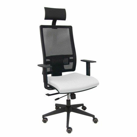 Bureaustoel met hoofdsteun Piqueras y Crespo B10CRPC Wit