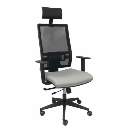Bureaustoel met hoofdsteun Piqueras y Crespo B10CRPC Lichtgrijs