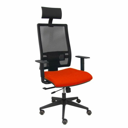 Bureaustoel met hoofdsteun Piqueras y Crespo B10CRPC Donker oranje