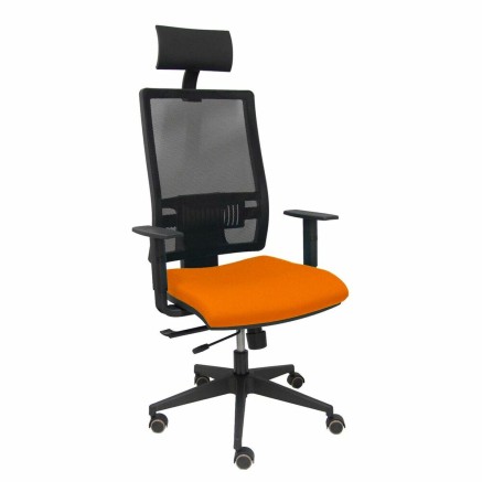 Bureaustoel met hoofdsteun Piqueras y Crespo B10CRPC Oranje