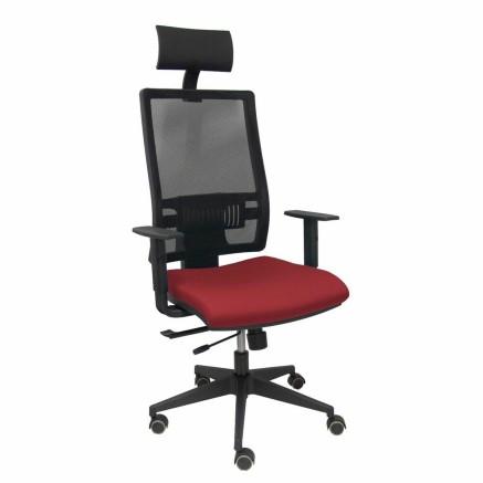 Bureaustoel met hoofdsteun Piqueras y Crespo B10CRPC Kastanjebruin