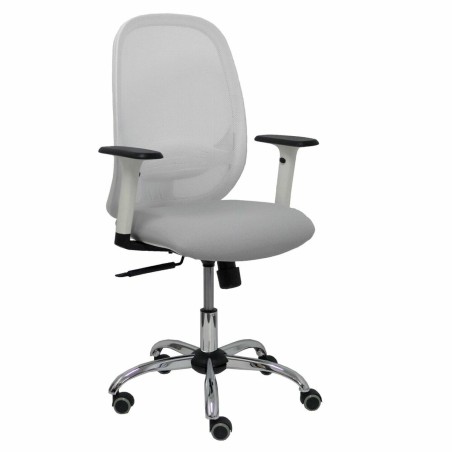 Silla de Oficina Piqueras y Crespo 354CRRP Blanco Gris Gris claro Con