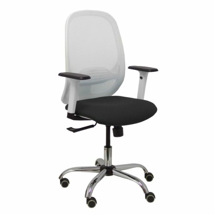Silla de Oficina Piqueras y Crespo 354CRRP Blanco Negro Con reposabraz