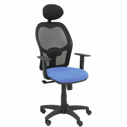 Bürostuhl mit Kopfstütze Piqueras y Crespo B10CRNC Blau Hellblau