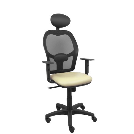 Bureaustoel met hoofdsteun Piqueras y Crespo B10CRNC Crème