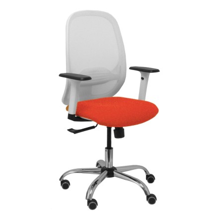 Sedia da Ufficio Piqueras y Crespo 354CRRP Bianco Arancione scuro 2