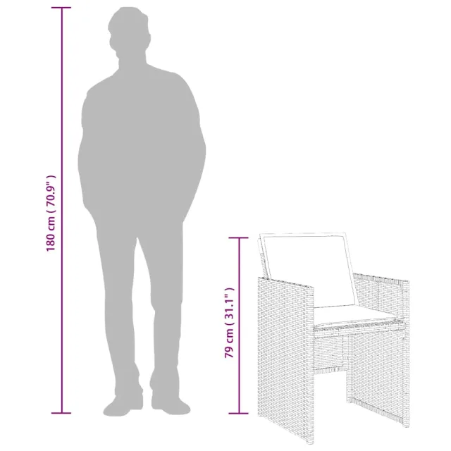 Ensemble à manger de jardin et coussins 15 pcs mélange beige