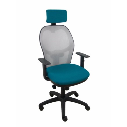 Bürostuhl mit Kopfstütze Jorquera Piqueras y Crespo 10CRNCR Blau Gra