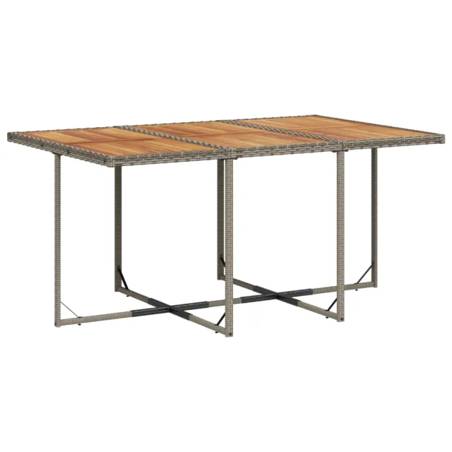 Ensemble à manger de jardin 11 pcs coussins gris résine tressée