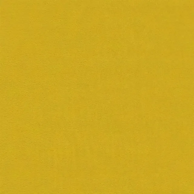 Canapé à 3 places avec repose-pied jaune 210 cm velours