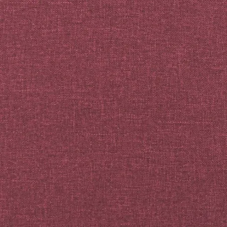 Ensemble de canapés 2 pcs rouge bordeaux tissu